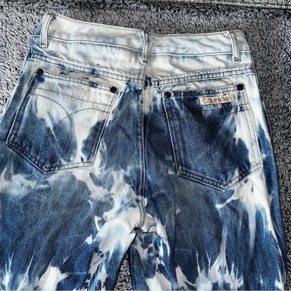 Calvin Klein Bleached Tie Dye Jeans - Picture 4 of 7
